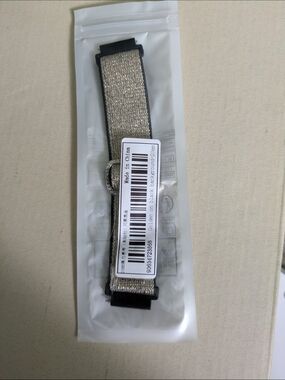 Gold And Black Elastic Watchband